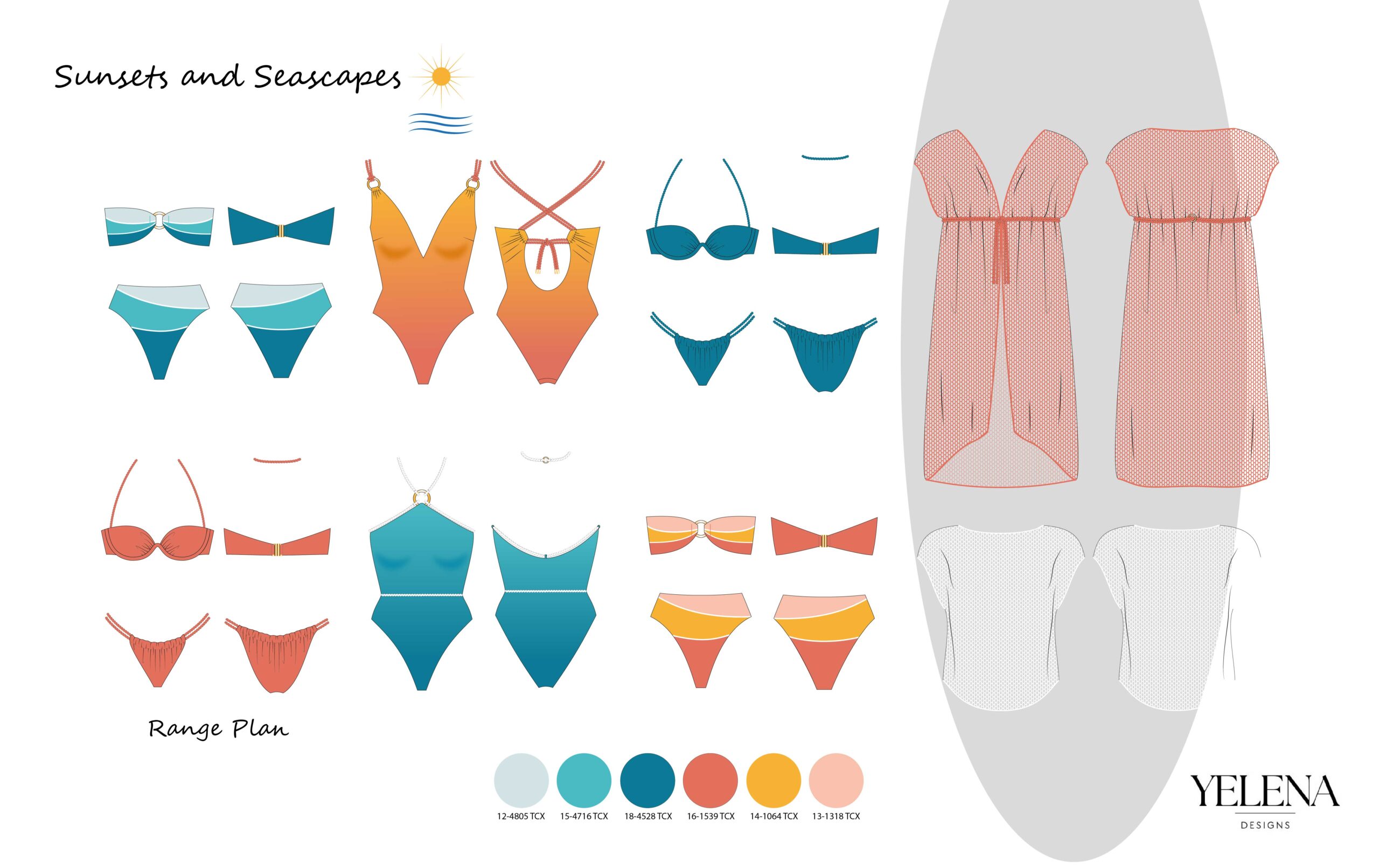 Sunsets and Seascapes Swimwear designs